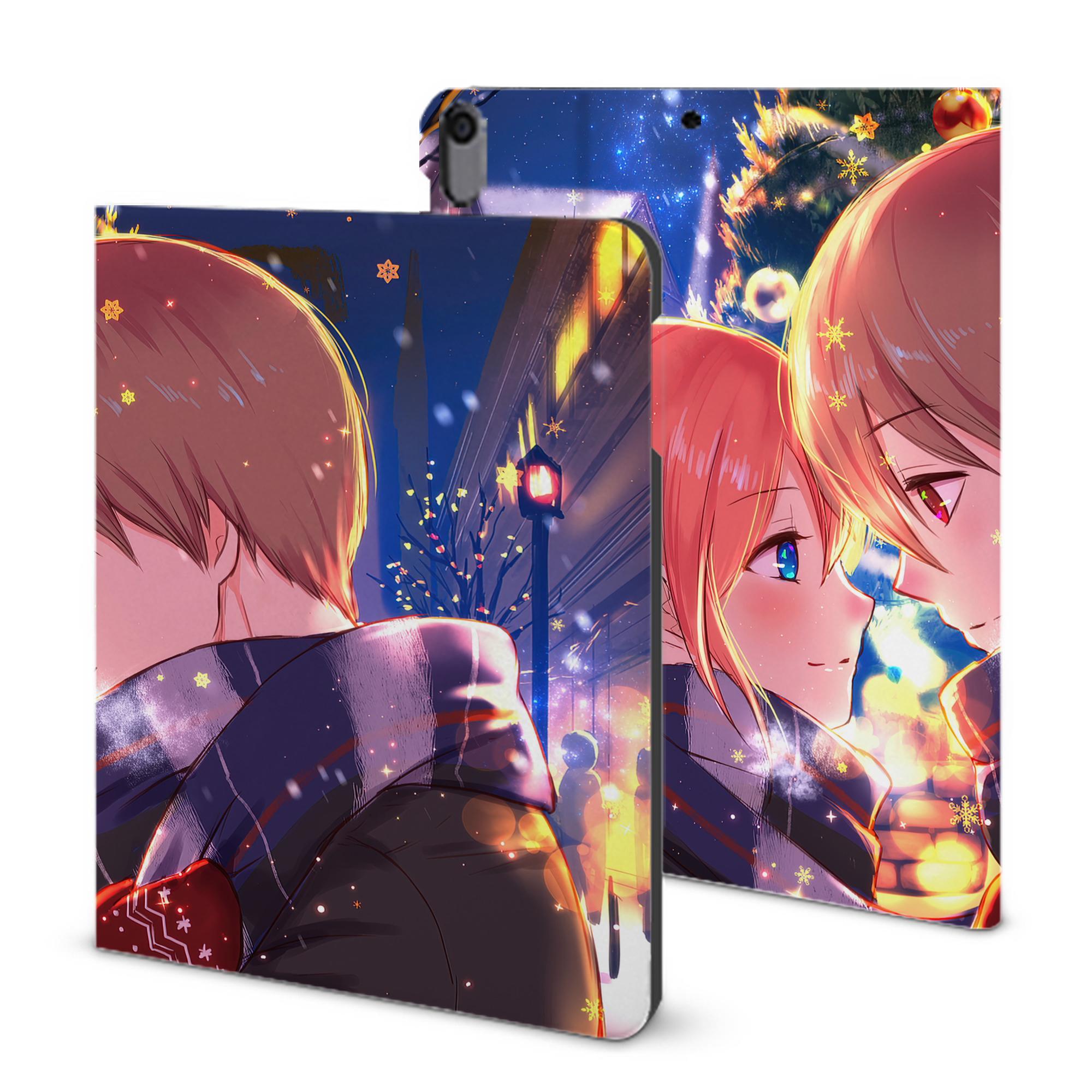 ぎんたま 坂田銀時（さかたぎんとき） 神楽 志村新八（しむら しんぱち） GINTAMA Sakata Gintoki Kagura Shimura Shinpachi IPad ケース ブック型 PUレザー TPU 耐衝撃 軽量 薄型 ペン収納なし 全面保護 IPad 各モデル対応